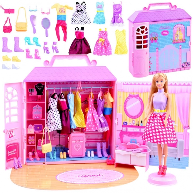 Poupée Anlily avec armoire à vêtements