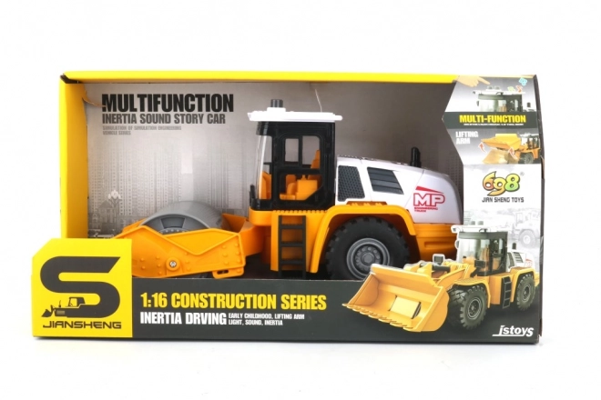 Rouleau de construction vert avec effets