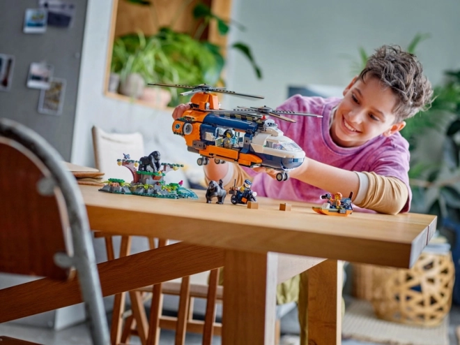 LEGO City 60437 Hélicoptère pour l'exploration de la jungle au camp de base