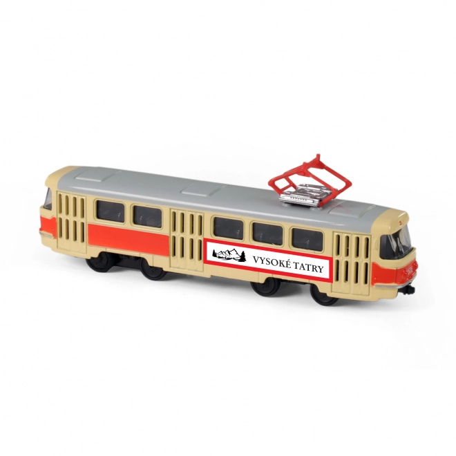 Tramway rétro en métal 16 cm HAUTES TATRAS