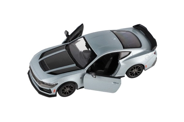 Voiture Kinsmart 2024 Ford Mustang Dark Horse 1:38 métal/plastique 12,5cm 4 couleurs à remontoir 12pcs en boîte