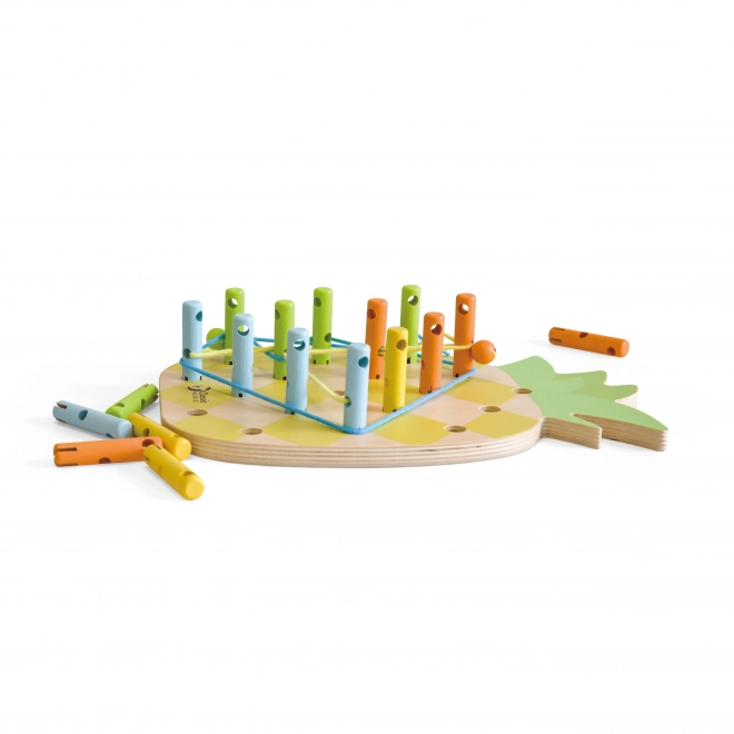 Jouet à enfiler en bois Ananas Classic World