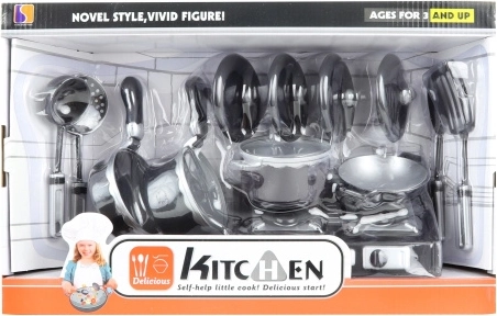 Set de vaisselle pour enfants avec réchaud