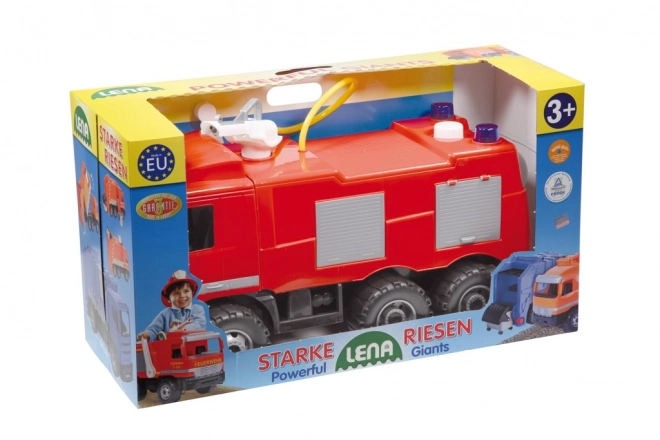 Camion de pompiers Mercedes avec lance à eau 60cm