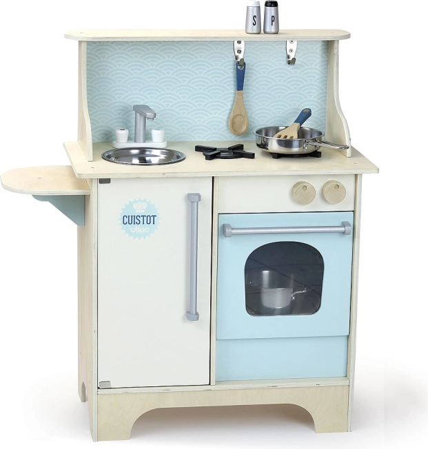 Vilac cuisine en bois Cuistot bleue