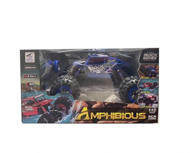 Voiture RC amphibie rouge