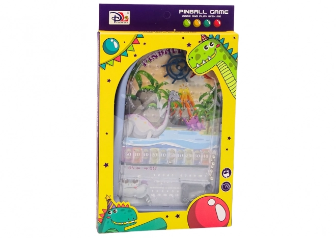 Jeu de flipper avec support bleu dragons et dinosaures