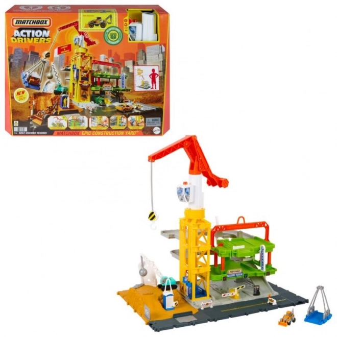 Zone de construction Matchbox avec lumières et sons