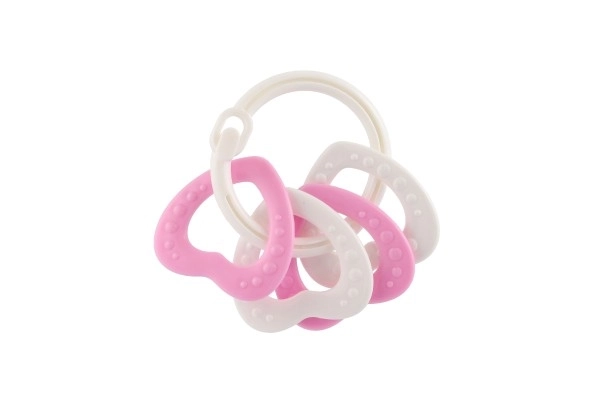 Ensemble de dentition avec anneaux en plastique colorés