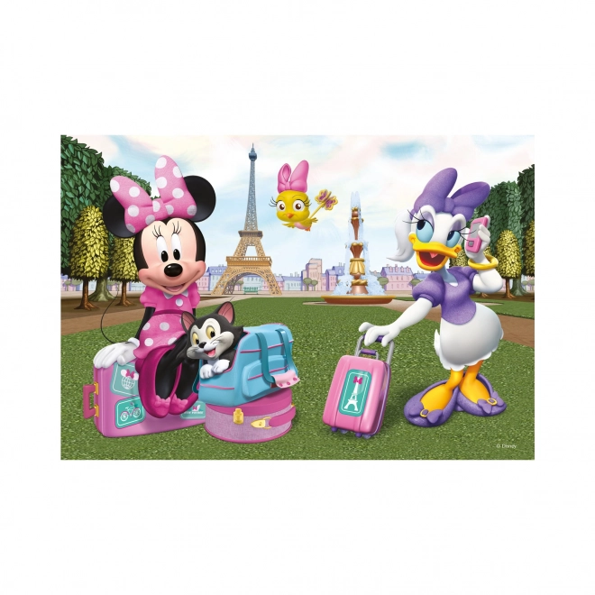 Puzzle Minnie et Daisy à Paris 24 pièces