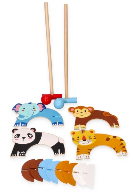 Croquet avec motif d'animaux
