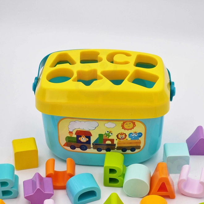 Woopie tri d'enfants et valisette avec apprentissage de l'alphabet et des formes