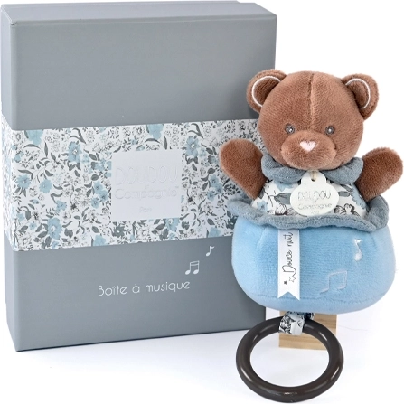 Coffret cadeau – ourson en peluche musical 20 cm