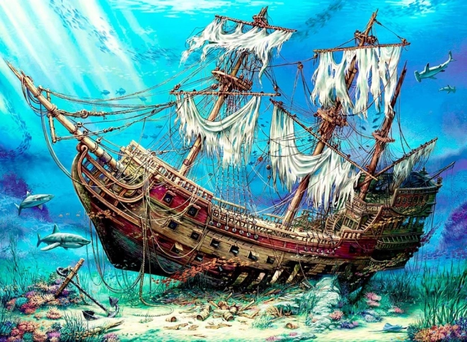 Puzzle naufrage mystérieux 1500 pièces