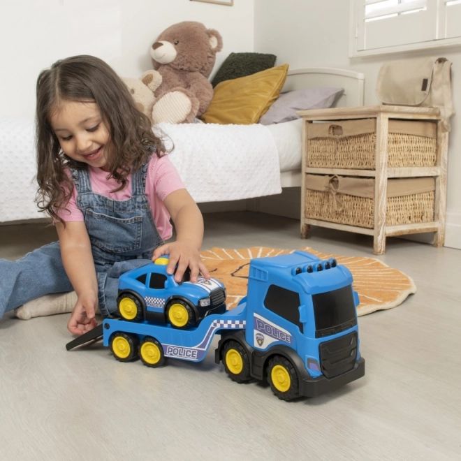 Camion de police Teamsterz avec petite voiture