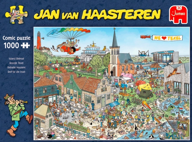 Puzzle JUMBO JvH Vol au-dessus de l'île 1000 pièces