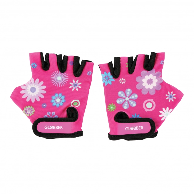 Globber Toddler gants de protection pour enfants XS - fleurs roses