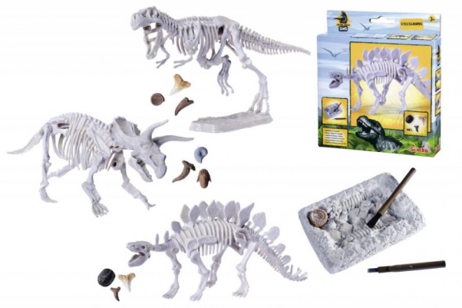 Kit pour déterrer et assembler des squelettes de dinosaures