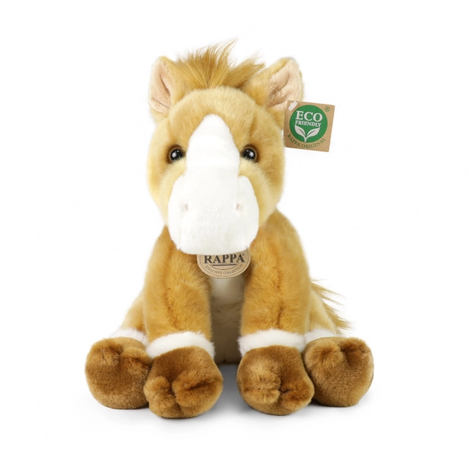 Cheval en peluche assis 30 cm ECO FRIENDLY