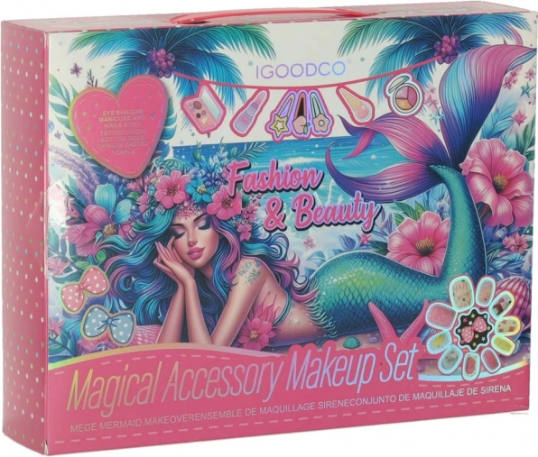 Coffret cosmétique pour enfants avec petite valise et sirène