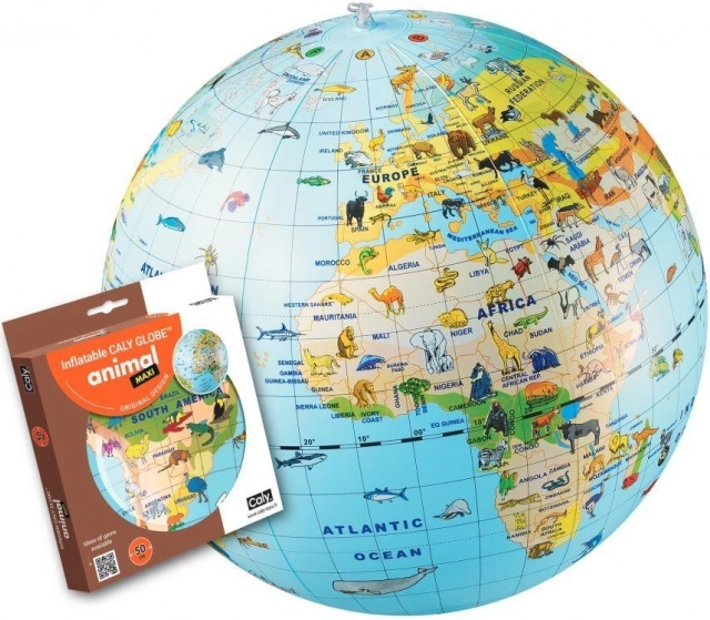 Ballon gonflable globe 50 cm – animaux