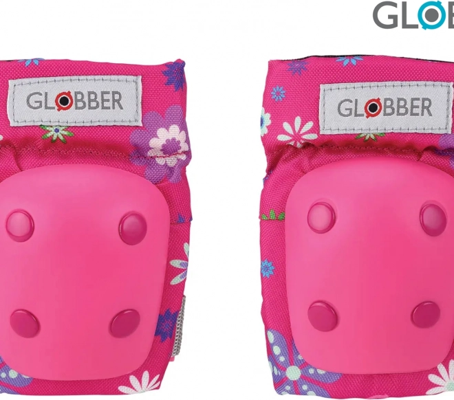 Globber ensemble de protecteurs d'enfants fleurs roses