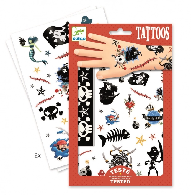 DJECO Tatouages Pirates