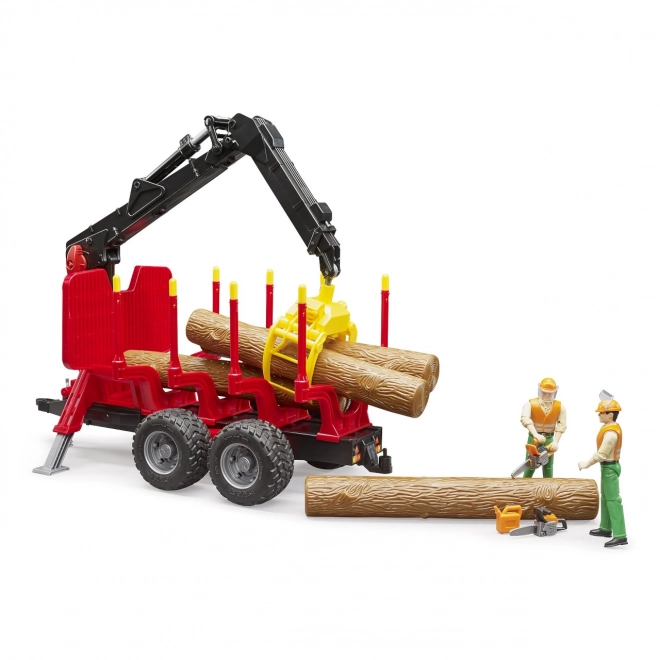 Transporteur de bois Bruder avec bras de chargement