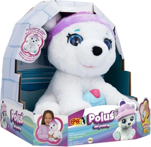 Mascotte interactive ours polaire Poluś