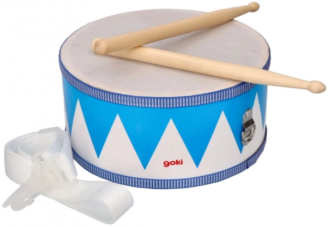 Tambour blanc et bleu pour enfants