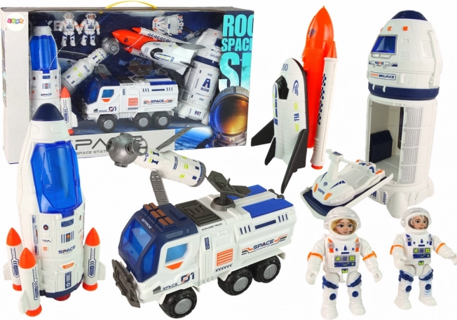 Set de fusées spatiales Vaisseaux spatiaux Véhicules spatiaux