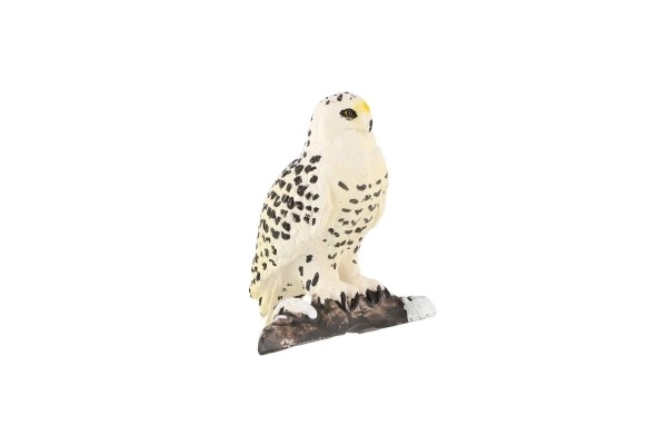 Hibou des neiges en plastique zooted 5cm dans un sac