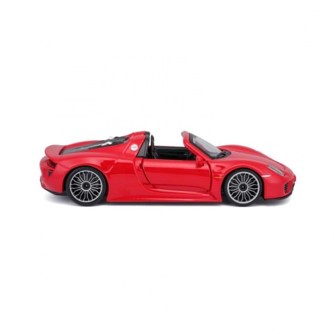 Voiture miniature en métal Porsche 918 Spyder rouge