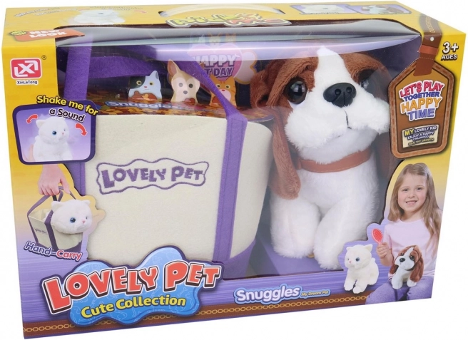 Chiot avec sac