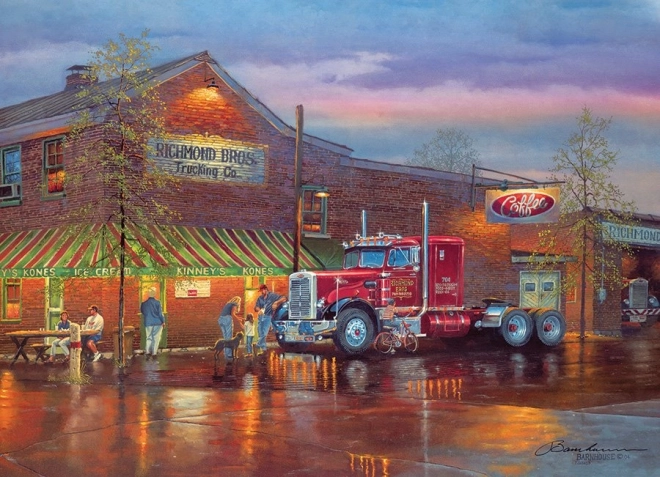 Puzzle Camion rouge 1000 pièces Cobble Hill