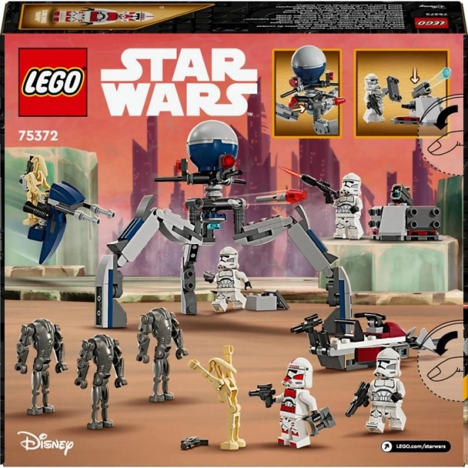 LEGO4 Star Wars2 75372 Pack de bataille du soldat clone et droïde de combat