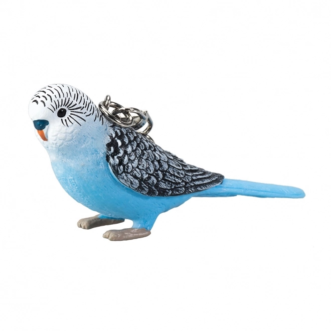 Porte-clés Mojo perruche bleue