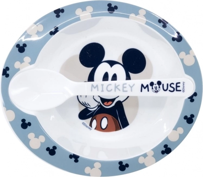 STOR Miska avec cuillère Mickey Mouse