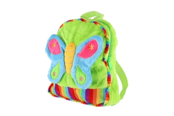Sac à dos en peluche Papillon pour filles