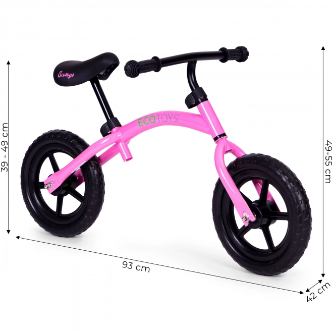 Draisienne pour enfant rose ECOTOYS
