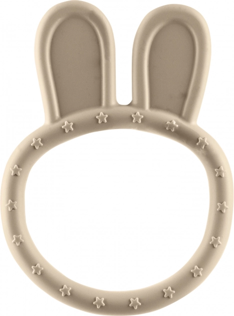 Anneau de dentition en silicone Rabbit, sable beige