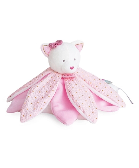 Coffret cadeau - peluche chat rose 26 cm