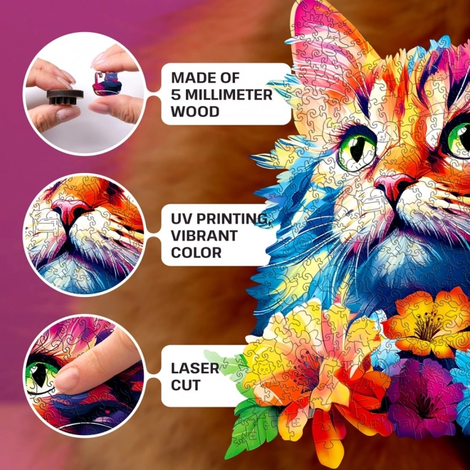 Puzzle en bois Chat 500 Pièces