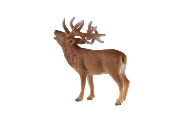 Cerf européen en plastique zooted 13cm dans un sac