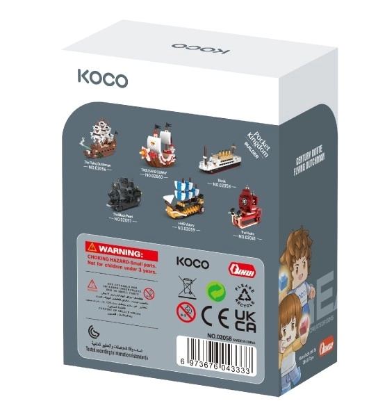 Kit de construction mini Titanic en plastique