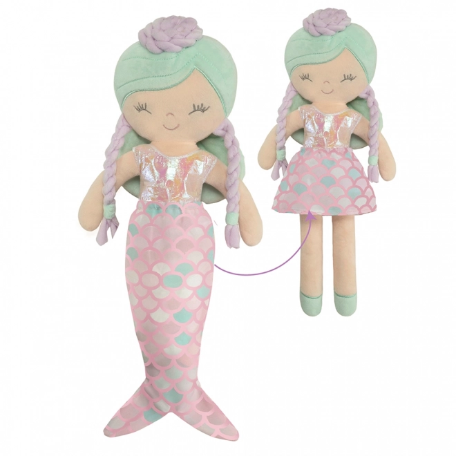 DeCuevas 20141 Poupée en peluche 2en1 OCEAN FANTASY - 36 cm