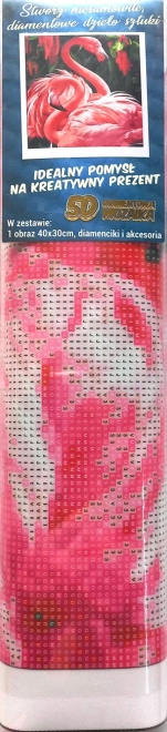 Kit de peinture diamantée - flamants roses