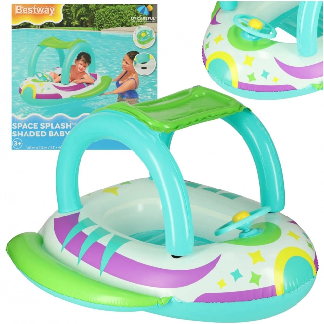 Bateau gonflable pour enfants avec volant et pare-soleil Bestway