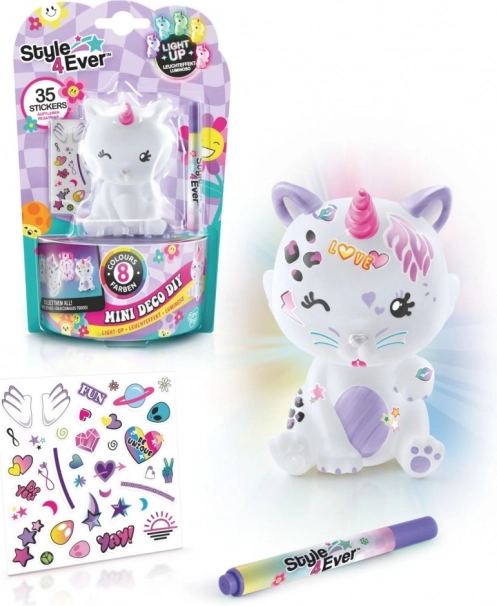 Figurine décorative lumineuse STYLE4EVER mini deco, 8 couleurs