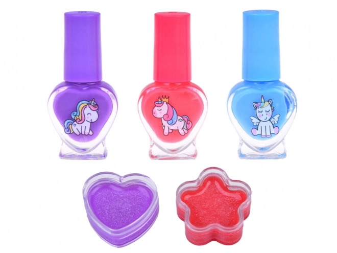 Valise Magique Licorne avec cosmétiques pour filles